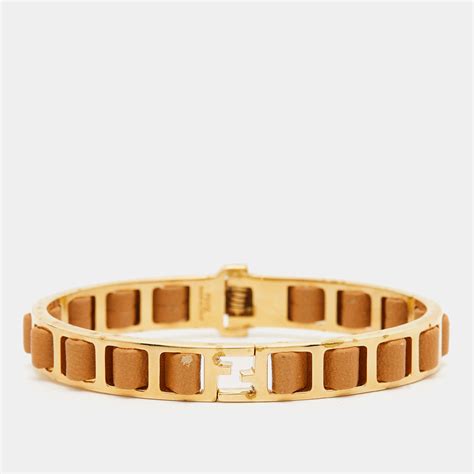 gold fendi bracelet|fendista diamond bracelet.